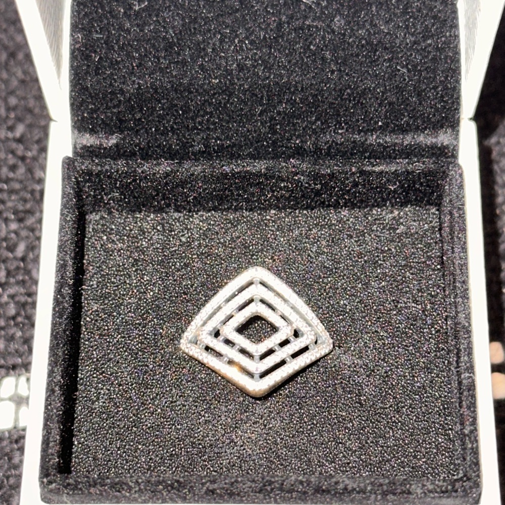 Pandora Silver Geometric Ring